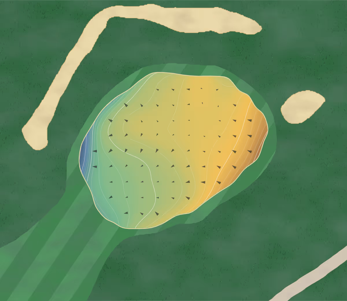 Green contour map of Widows Walk in Scituate, Massachusetts — 179 elevation contours at a 3-inch interval with fall-line arrows, traced from 1-meter lidar
