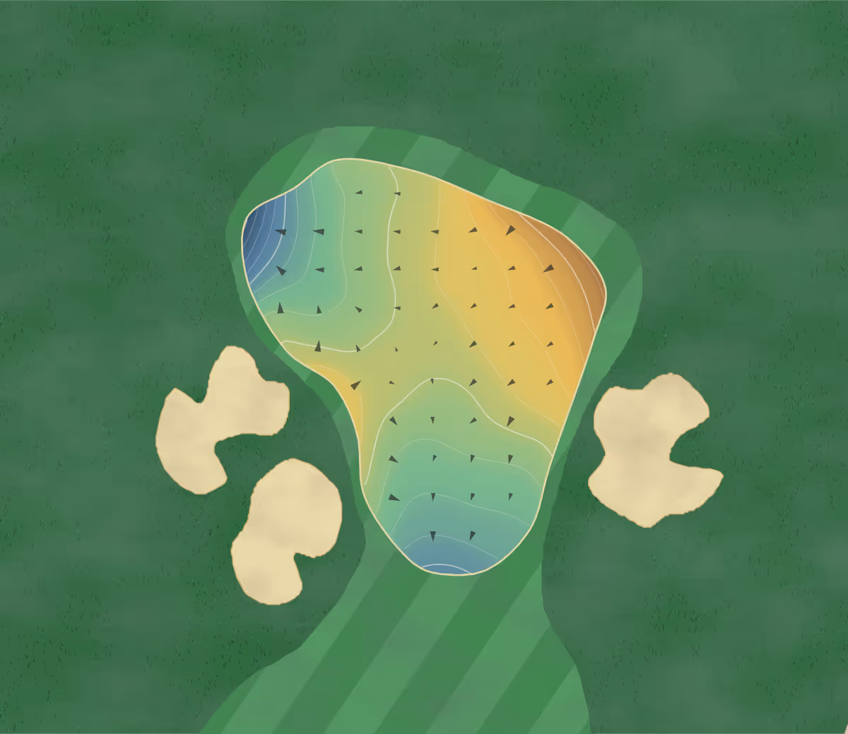 Green contour map of Willow Brook in Tyler, Texas — 215 elevation contours at a 3-inch interval with fall-line arrows, traced from 1-meter lidar