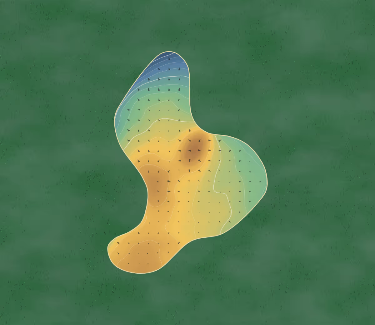 Green contour map of Willow Creek in Grosse Ile, Michigan: 160 elevation contours at a 3-inch interval with fall-line arrows, traced from 1-meter lidar