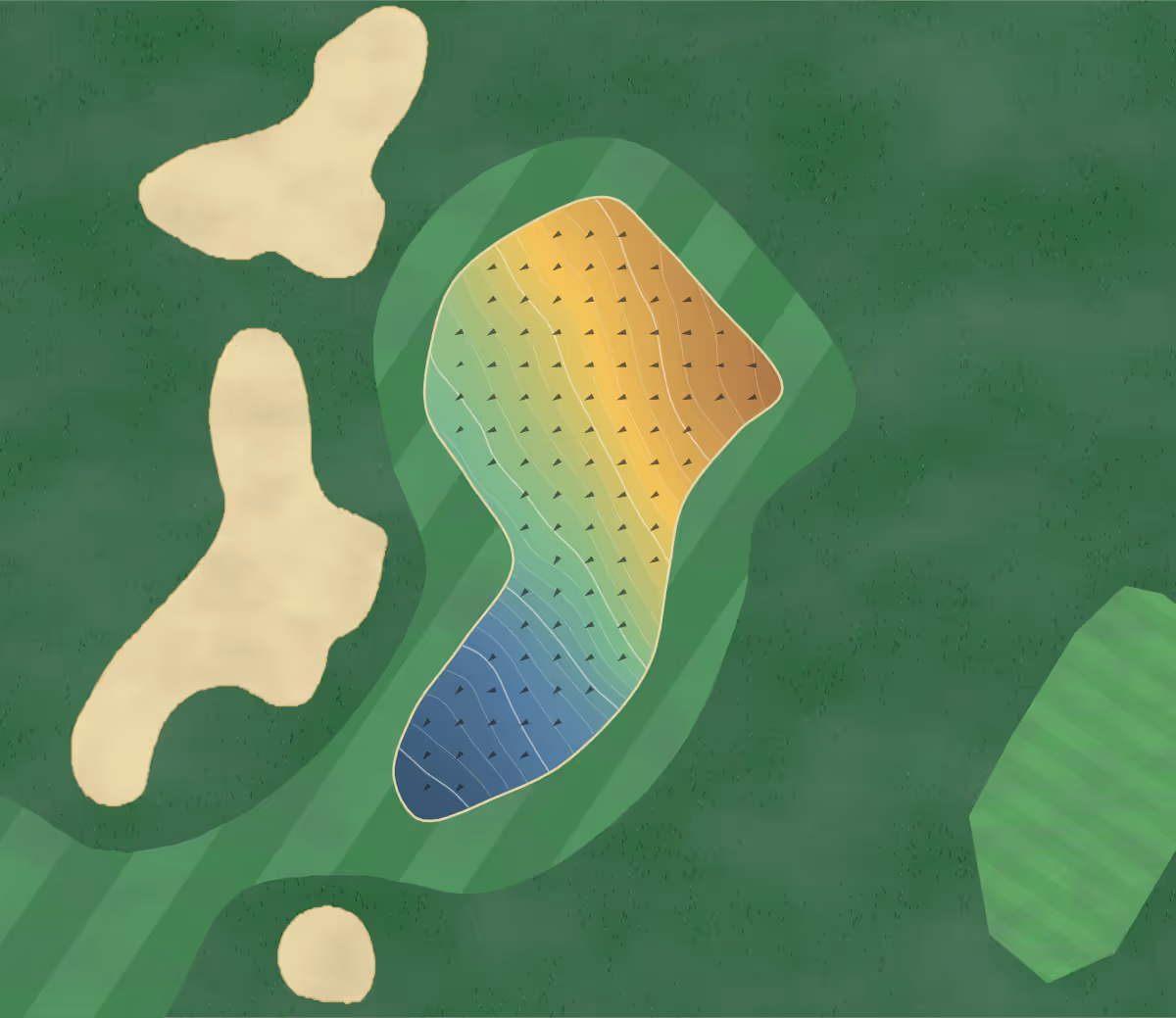 Green contour map of Willow Valley in Brighouse, England — 195 elevation contours at a 8-centimeter interval with fall-line arrows, traced from 1-meter lidar