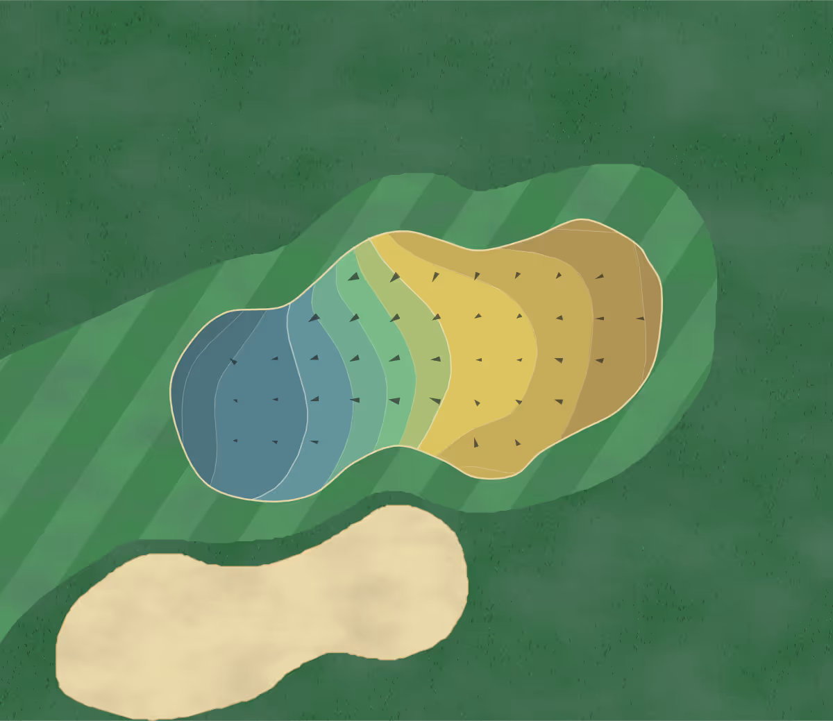 Green contour map of Willowbrook in Lakeside, California — 63 elevation contours at a 3-inch interval with fall-line arrows, traced from 1-meter lidar