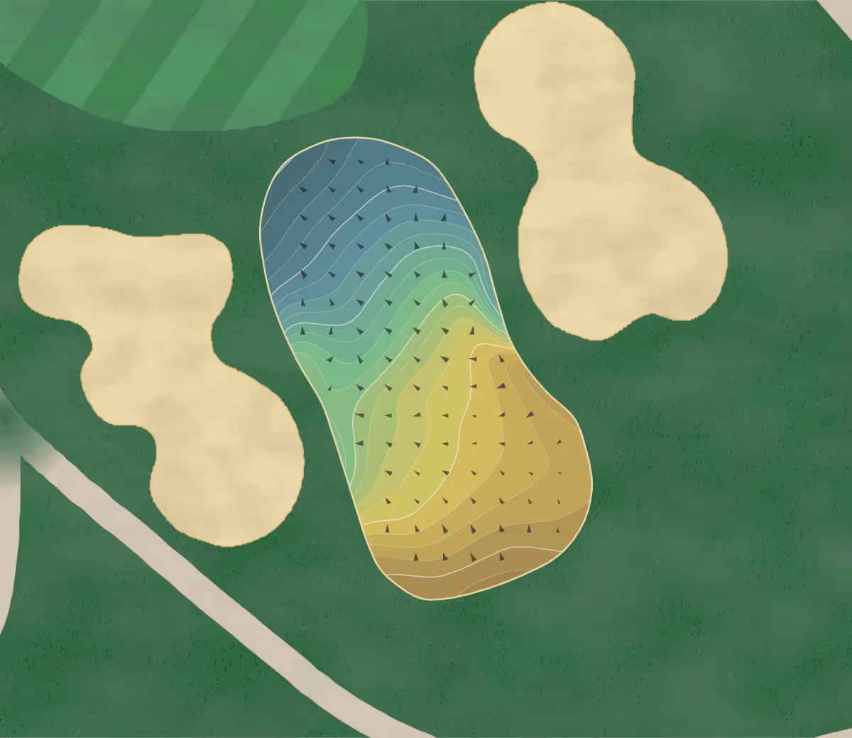 Green contour map of Wilmette in Wilmette, Illinois — 248 elevation contours at a 3-inch interval with fall-line arrows, traced from 1-meter lidar