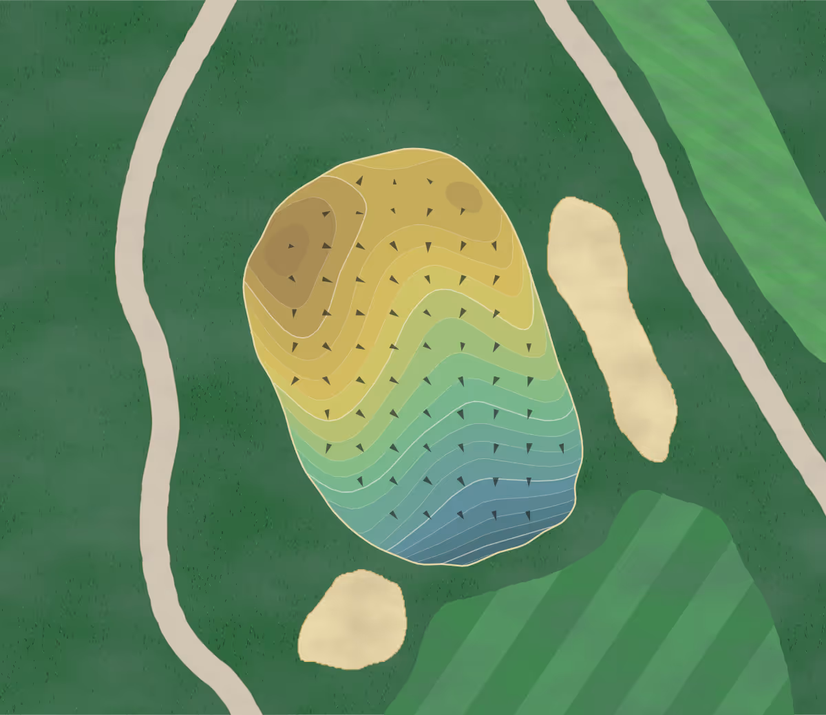 Green contour map of Wytheville in Wytheville, Virginia — 235 elevation contours at a 3-inch interval with fall-line arrows, traced from 1-meter lidar