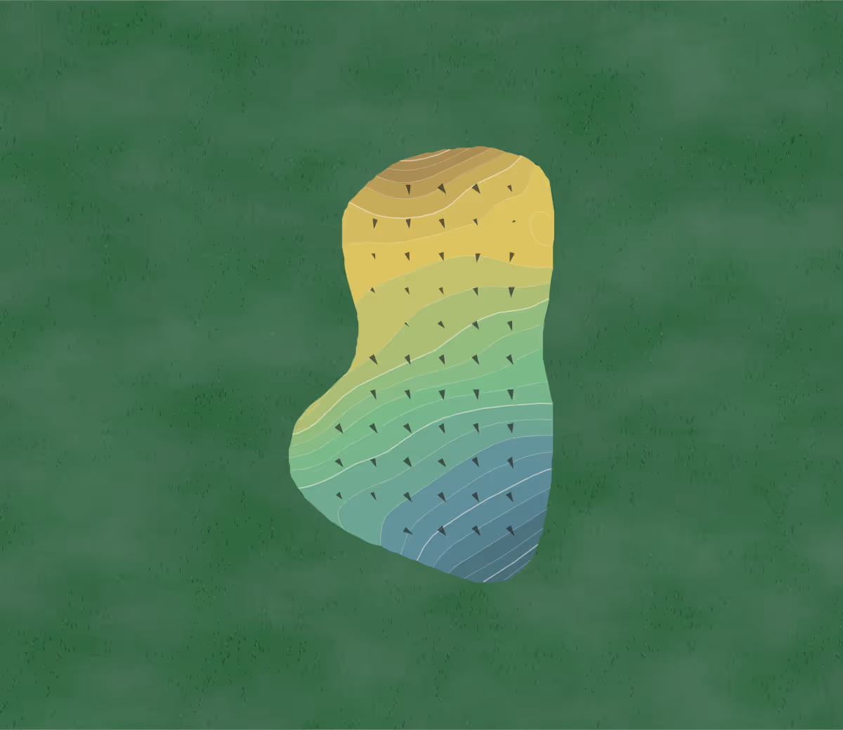 Green contour map of Yorba Linda in Yorba Linda, California — 116 elevation contours at a 3-inch interval with fall-line arrows, traced from 1-meter lidar